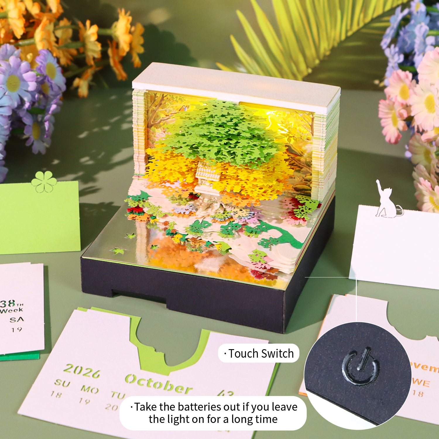 3D Music Box Tree House (Calendar 2026) Led Light – Strathon